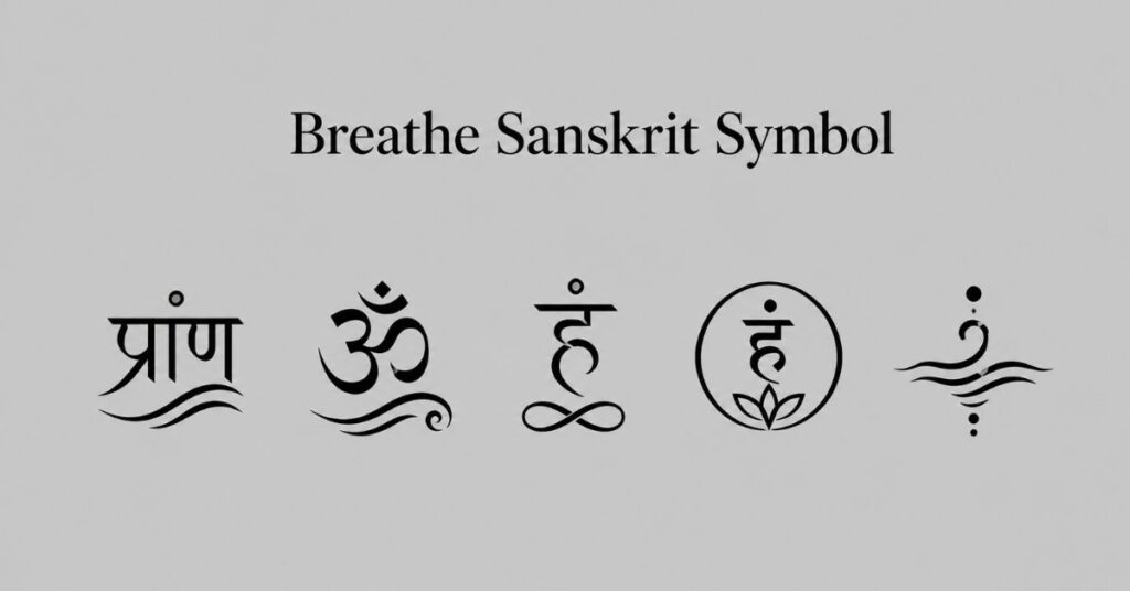 Breathe Sanskrit Symbol
