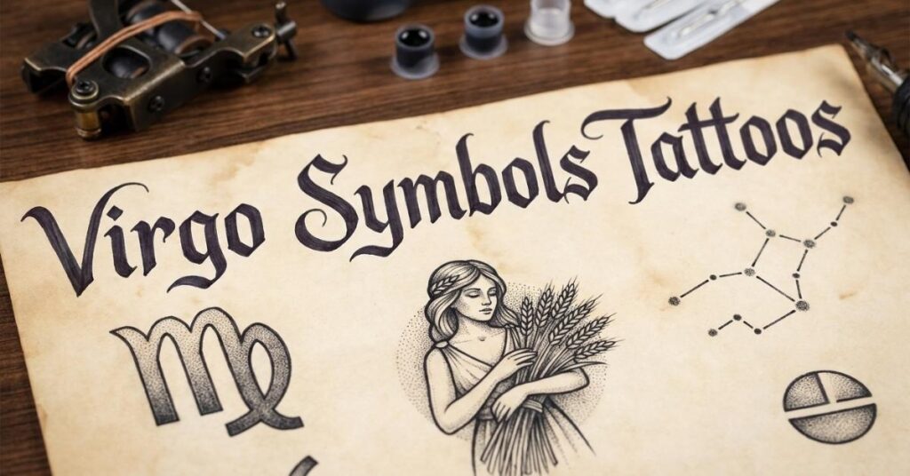 Virgo Symbols Tattoos