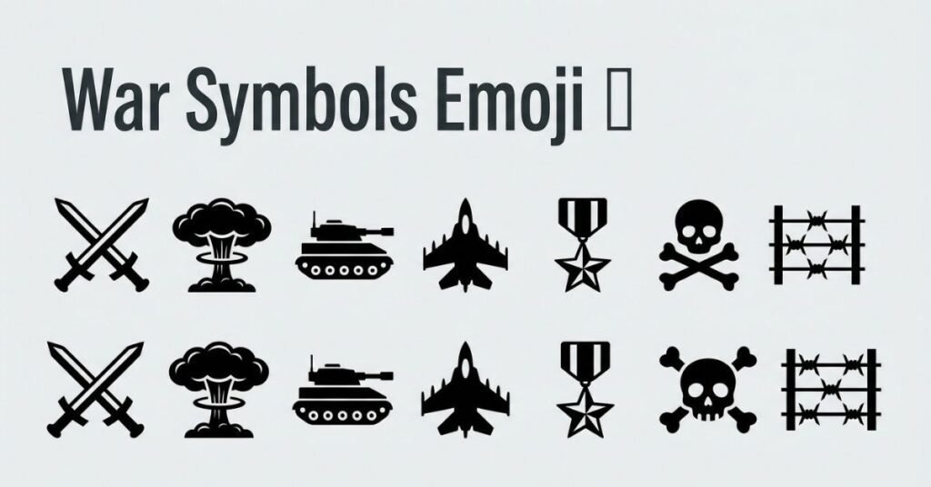 War Symbols Emoji