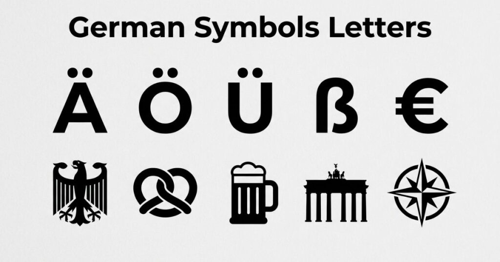 German Symbols Letters