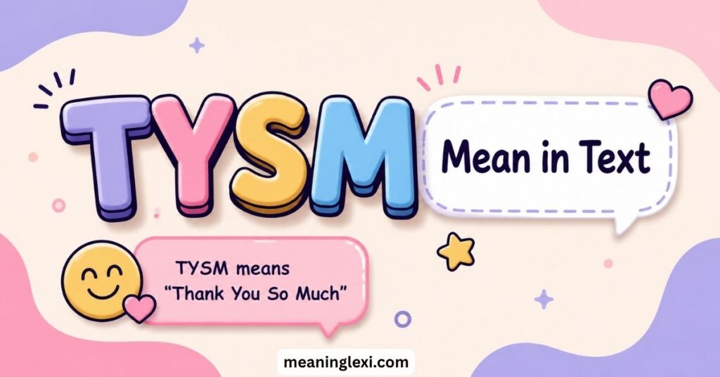 TYSM Mean in Text
