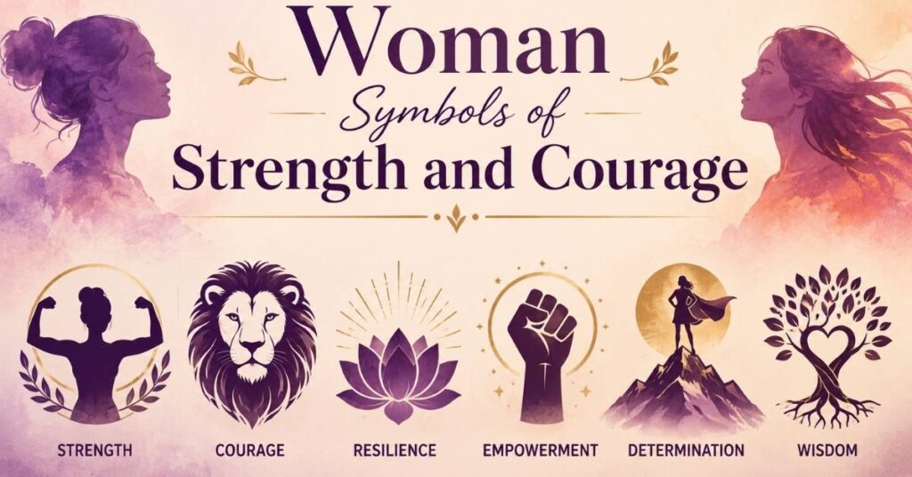 Woman Symbols of Strength and Courage