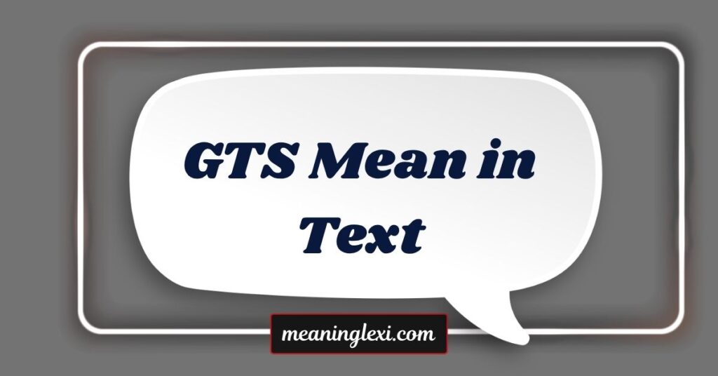 GTS Mean in Text