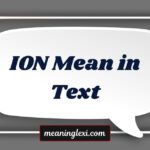 ION Mean in Text