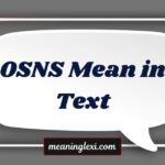 OSNS Mean in Text