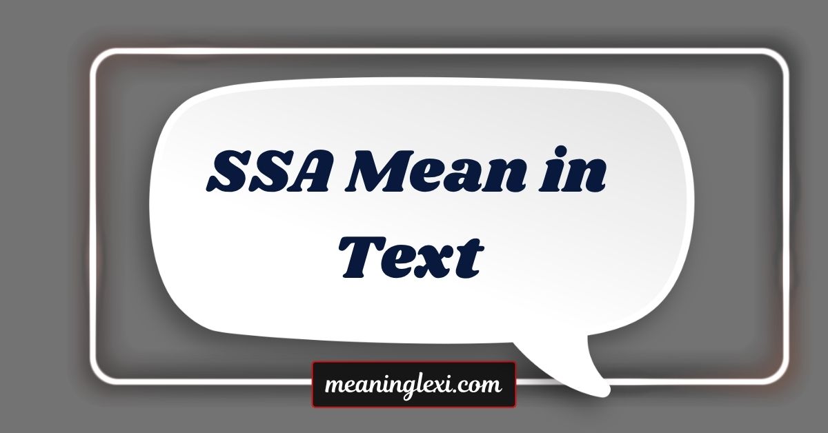 SSA Mean in Text