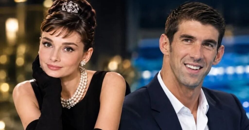 Audrey Hepburn and Michael Phelps