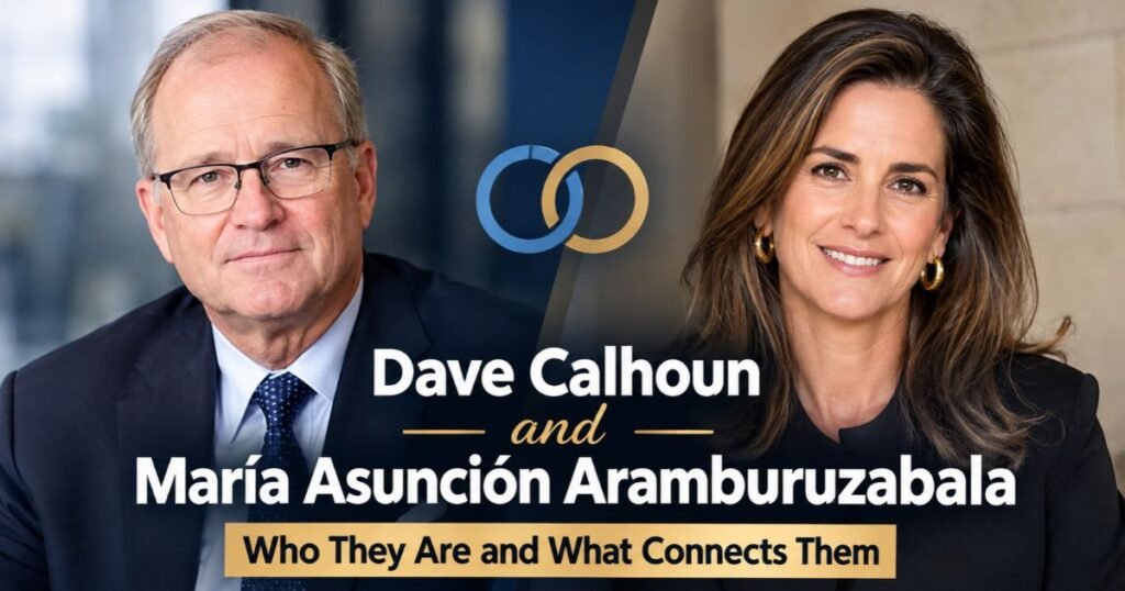 Dave Calhoun and María Asunción Aramburuzabala
