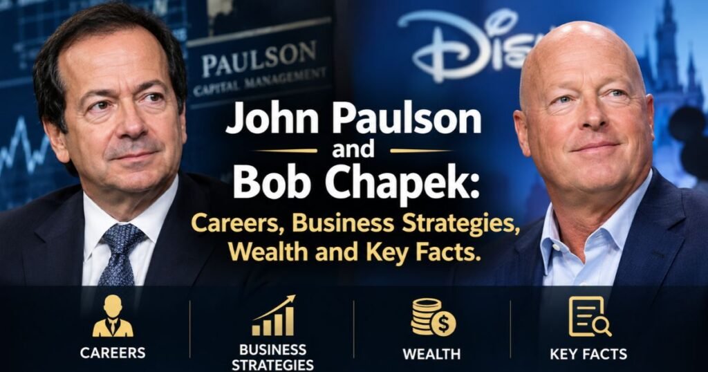 John Paulson and Bob Chapek