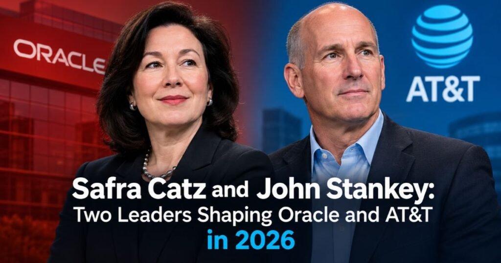 Safra Catz and John Stankey