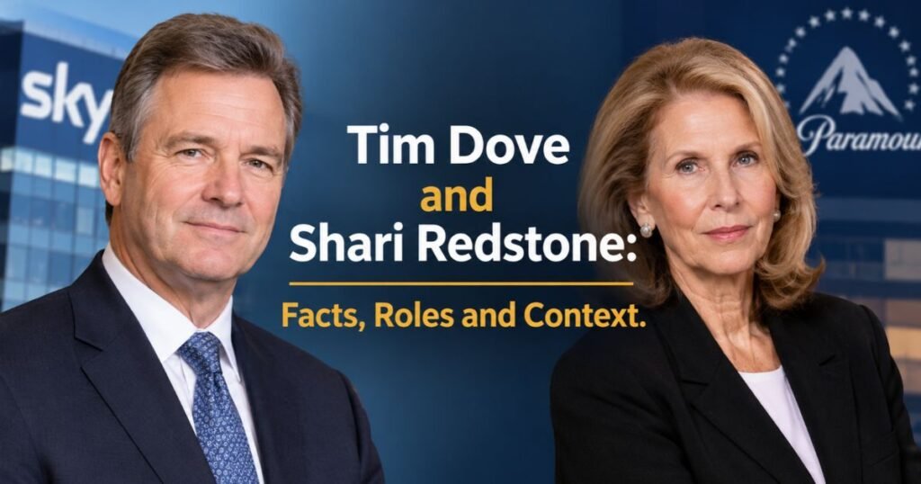 Tim Dove and Shari Redstone