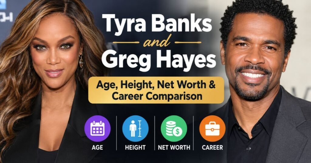 Tyra Banks and Greg Hayes